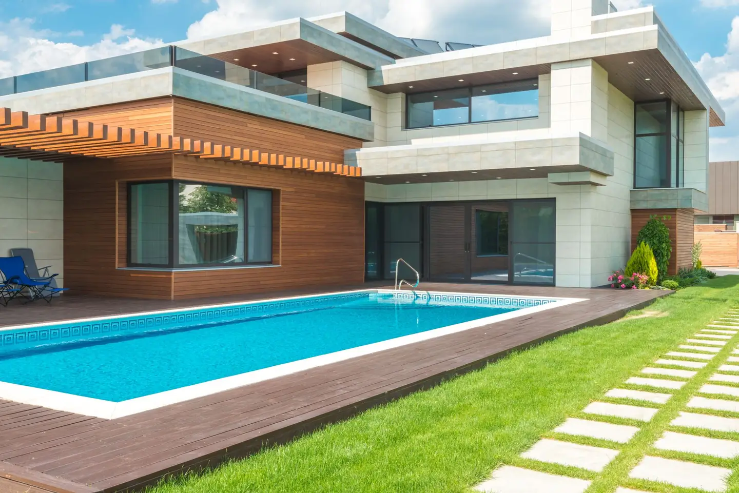 Swimming pool built in Lake Haven, NSW
